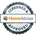 HomeAdvisor screened and approved badge for trusted professionals.
