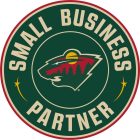 Minnesota Wild Small Business Partner logo with bear and trees.
