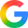 Google G logo, multicolor brand icon with red, yellow, green, and blue segments